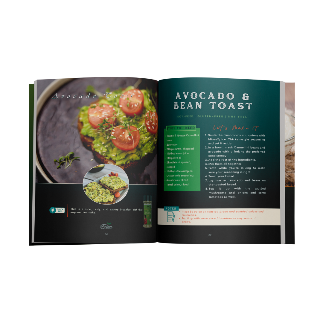 "A TASTE OF EDEN" PLANT-BASED COOKBOOK
