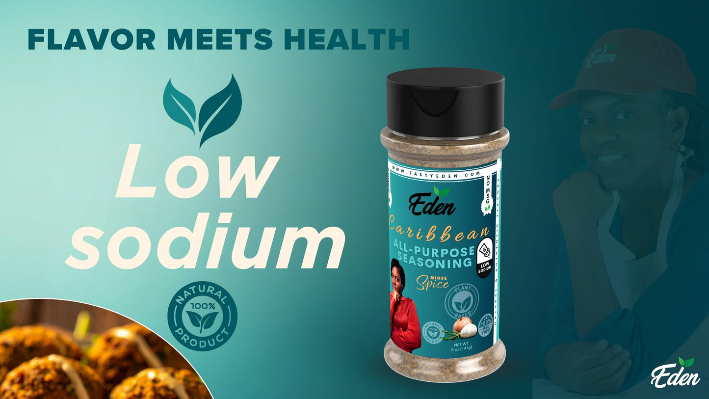 MIOSE SPICE - LOW-SODIUM CARIBBEAN ALL-PURPOSE SEASONING