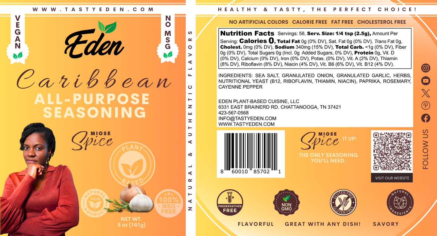 MIOSE SPICE - CARIBBEAN ALL-PURPOSE SEASONING 5oz