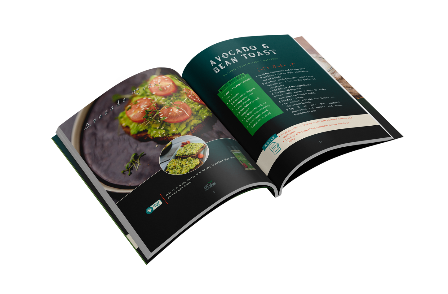 "A TASTE OF EDEN" PLANT-BASED COOKBOOK