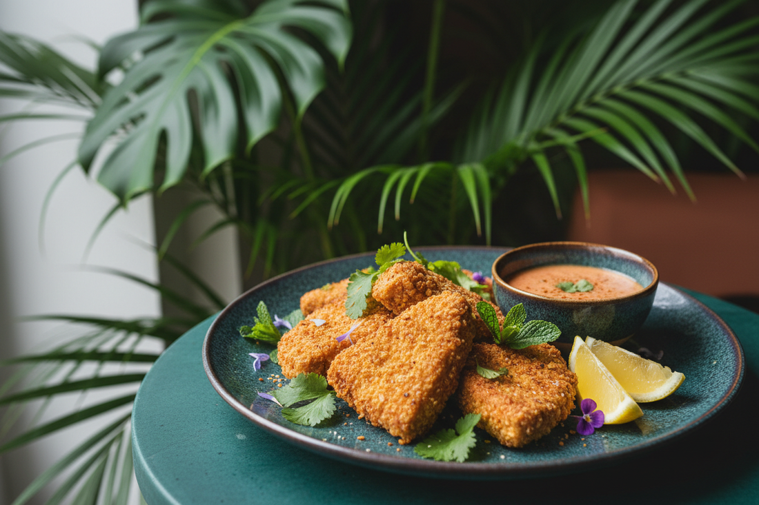 How to Make Crispy Vegan "Chicken" with Plant-Based Seasoning