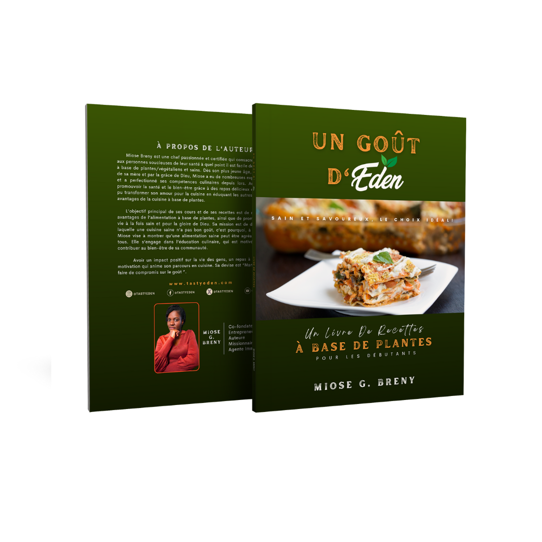 "UN GOÛT D'EDEN" UN LIVRE DE RECETTES À BASE DE PLANTES