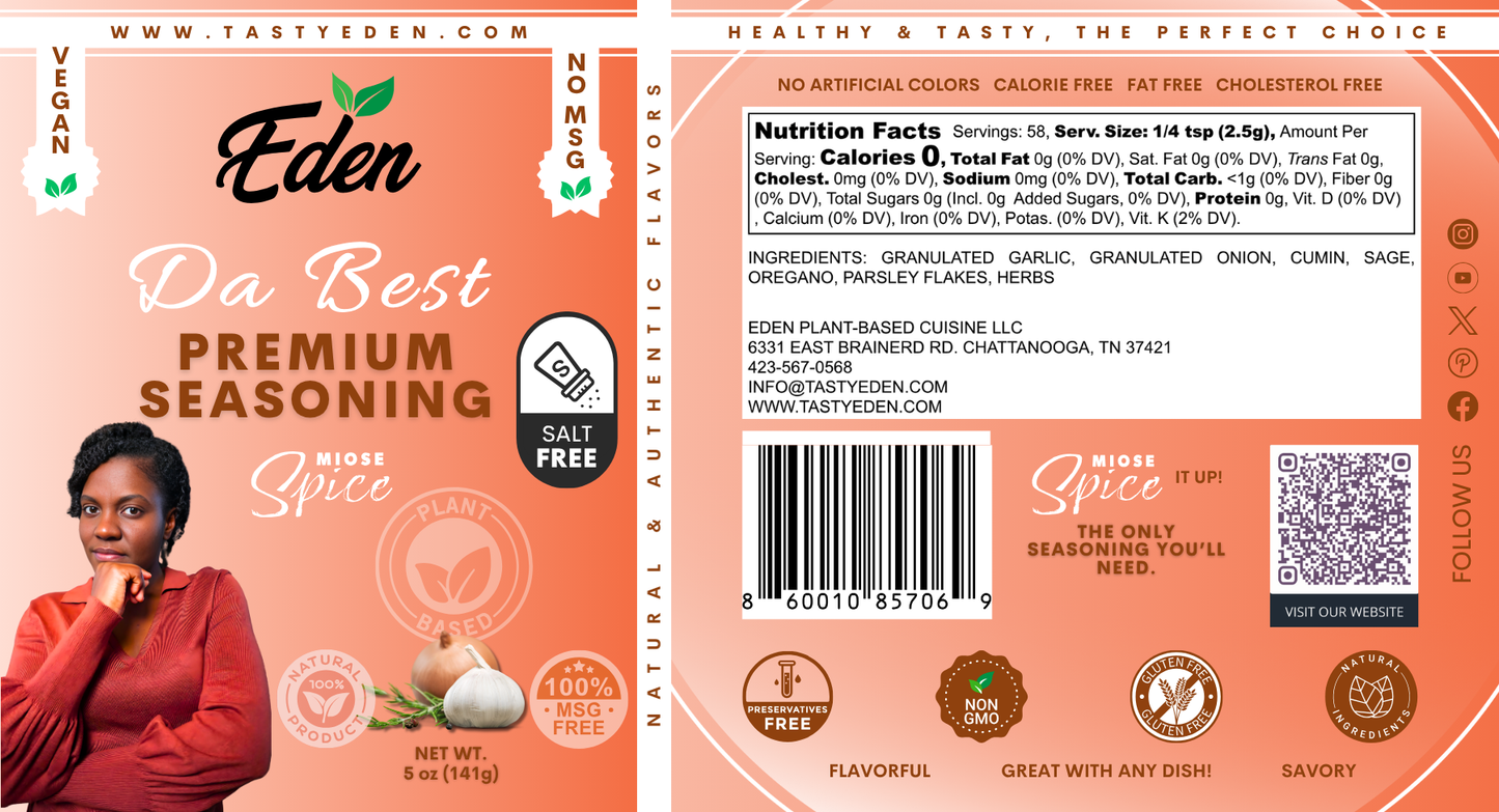 MIOSE SPICE – SALT FREE "DA BEST" - PREMIUM SEASONING