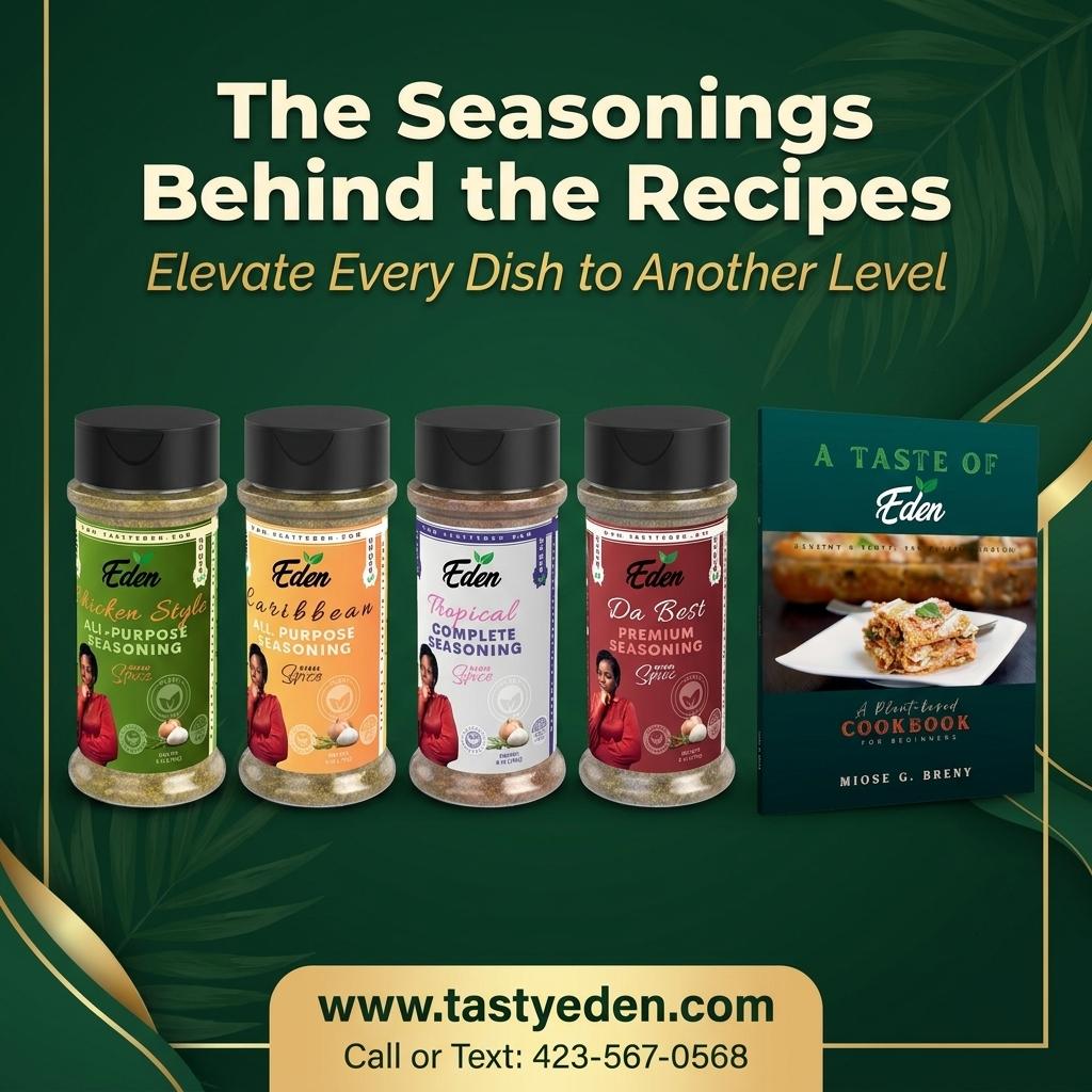 A Taste of Eden: A Plant-based Cookbook For Beginners [Book]