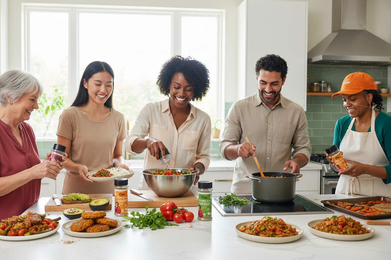 People Cooking with Eden Seasonings